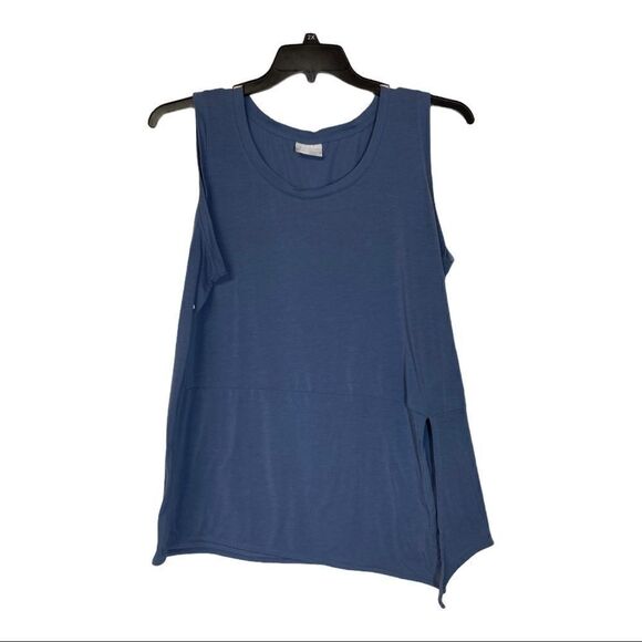 COLUMBIA Women’s Athletic Work-Out Shirt, blue Size Large - Picture 1 of 9